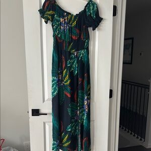 Floral Off-Shoulder Maxi Dress